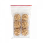 Пуговицы металлические на ножке 36L-23 мм, С-MP09 цв.золото, 10 шт