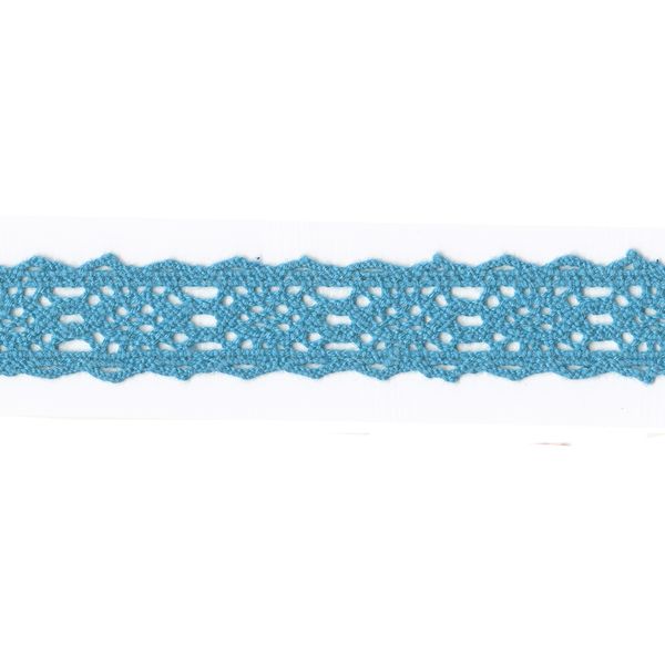 Кружево вязаное (тесьма) 20 мм / 22.8 м, 073 бл.синий, Gamma HVK-07