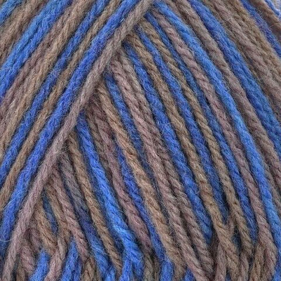 Пряжа Троицкая Подмосковная принт секционный / уп.10 мот. по 100 г, 250 м, 1574М, арктика/серый/серо-бежевый