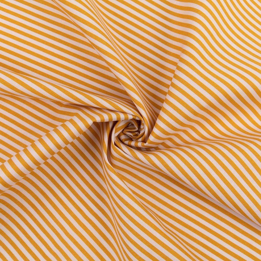 Ткань для пэчворка PEPPY БАБУШКИН СУНДУЧОК ФАСОВКА 100х112 см, 140±5 100% хлопок, БС-16 полоска ярко-желтый, Peppy БАБУШКИН СУНДУЧОК