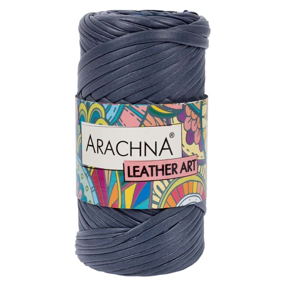 Пряжа Arachna Leather Art / уп.4 мот. по 160г, 50 м, 05 т.синий