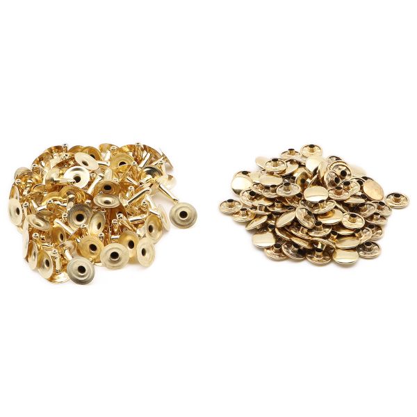 Хольнитены ⌀11 мм, h=11 мм, металл, New Star №123, золото, уп.≈100 шт