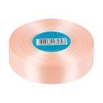 Лента атласная 1-сторонняя 25.0 мм / 33±2 метра, №007 персиковый, в термоплёнке, Gamma