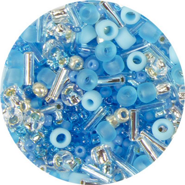 Бисер Toho Mix 1, 500 г, 3223 бело-голубой