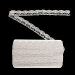 Кружево вязаное (тесьма) хлопковое 20 мм / 9.14 метров, бежевый