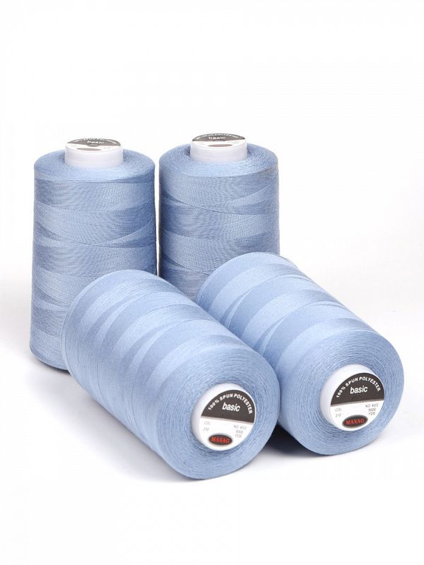 Нитки швейные Max 40/2, 4570 м (5000 ярд), 310 голубой / 4 бобины