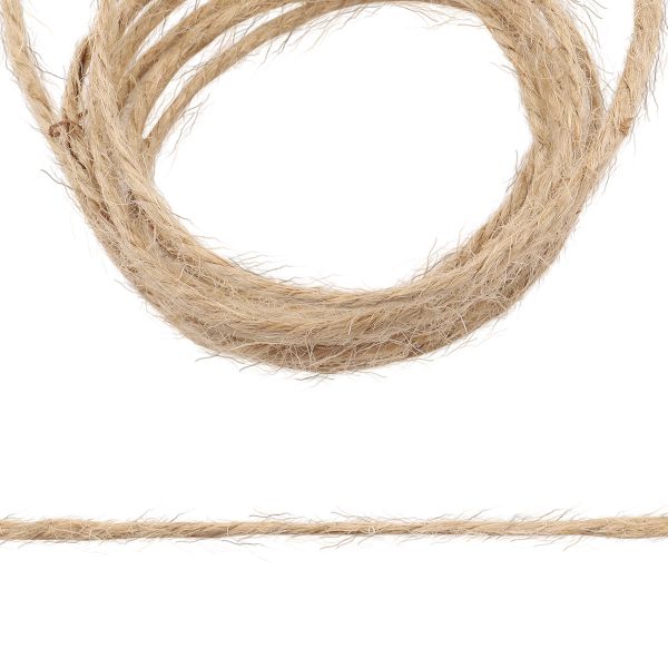 Шпагат джутовый 3-х ниточный ⌀1.68 мм, 100 м, 1680 текс, кач. СВ, цв. натуральный, 76105