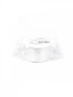 Лента атласная 1-сторонняя 38.0 мм / 22.5±1 метра, 3001 кипенно-белый, Magic4Hobby