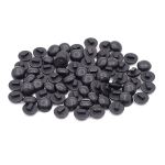 Пуговицы на ножке 18L (11мм), пластик (black (черный)), 72 шт, PS20