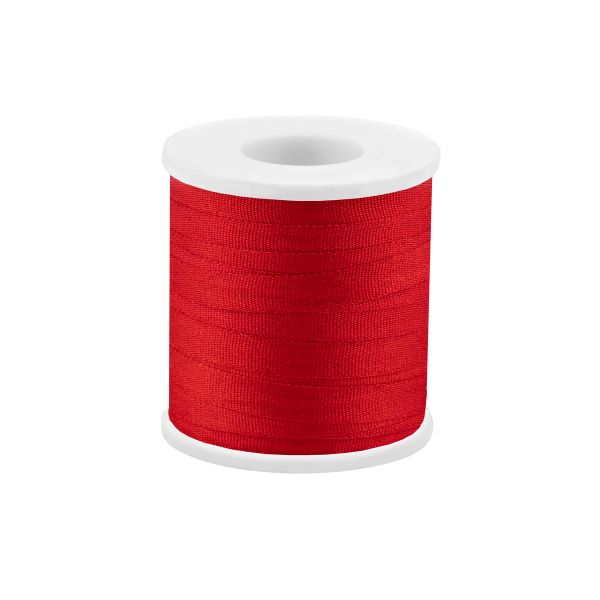 Лента (тесьма) шелковая 4.0 мм / 45.5±0.5 метров, №101 красный, Gamma SR-4