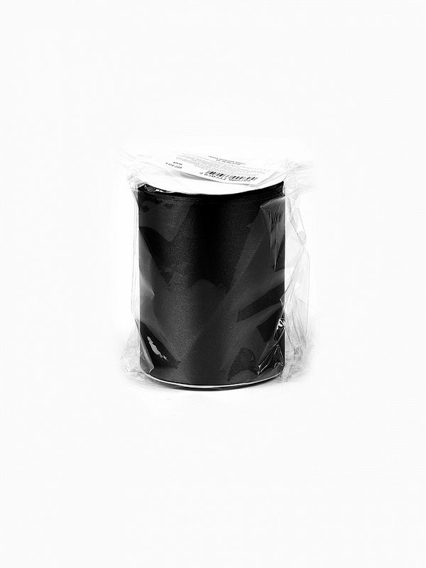 Лента атласная 1-сторонняя 100.0 мм / 22.5±1 метра, 3173 черный, Magic4Hobby