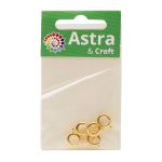 Замок для бус кольцо 9мм, 5 штук, Astra&Craft (яркое золото), 4AR240
