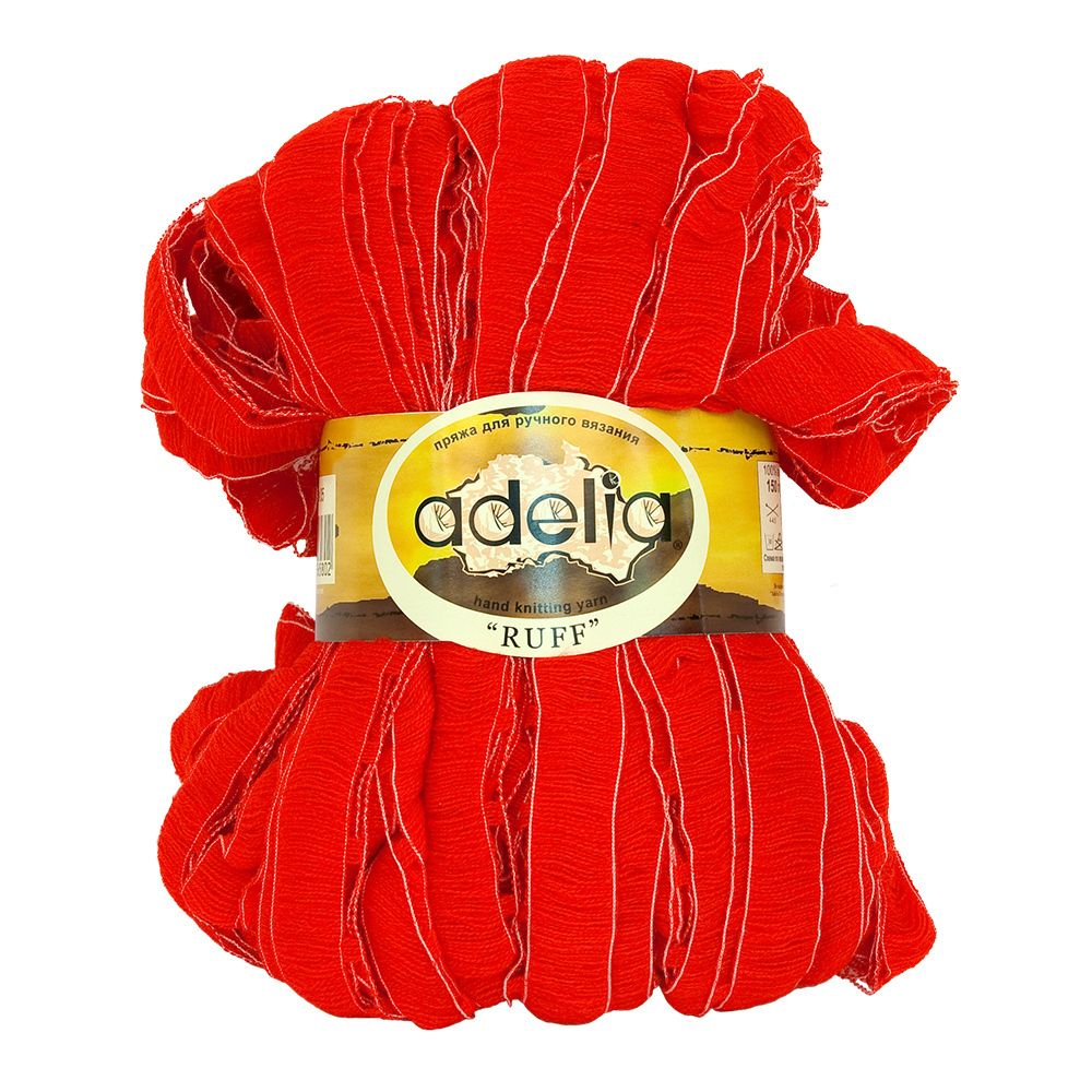 Пряжа Adelia Ruff / уп.2 мот. по 150г, 60м, 05 алый