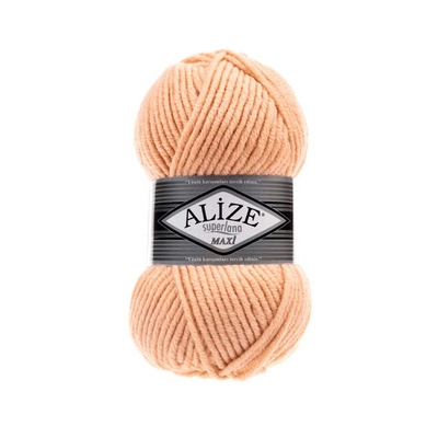 Пряжа Alize (Ализе) Superlana Maxi / уп.5 мот. по 100 г, 100м, 502 крем карамель А
