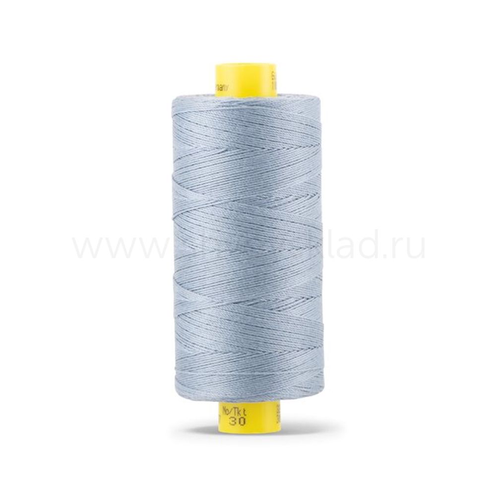 Нить отделочная Gutermann Mara 30/2, 300 м, 702404, 064 серый джинс, 1 катушка