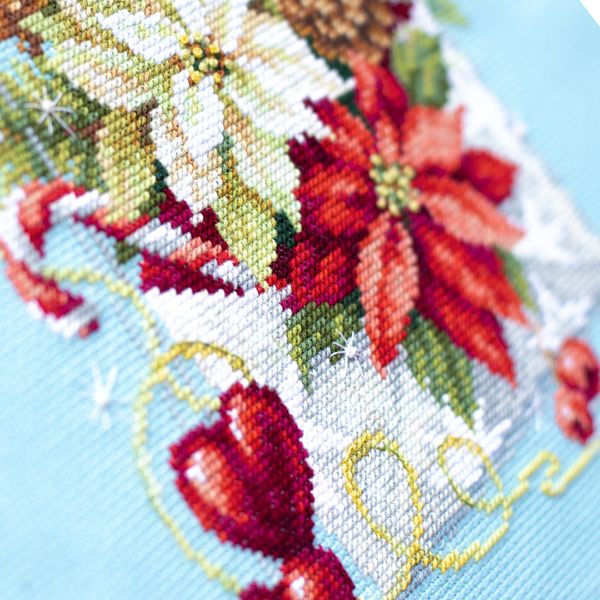 Набор для вышивания нитками Чудесная игла, С Рождеством, 17х22 см