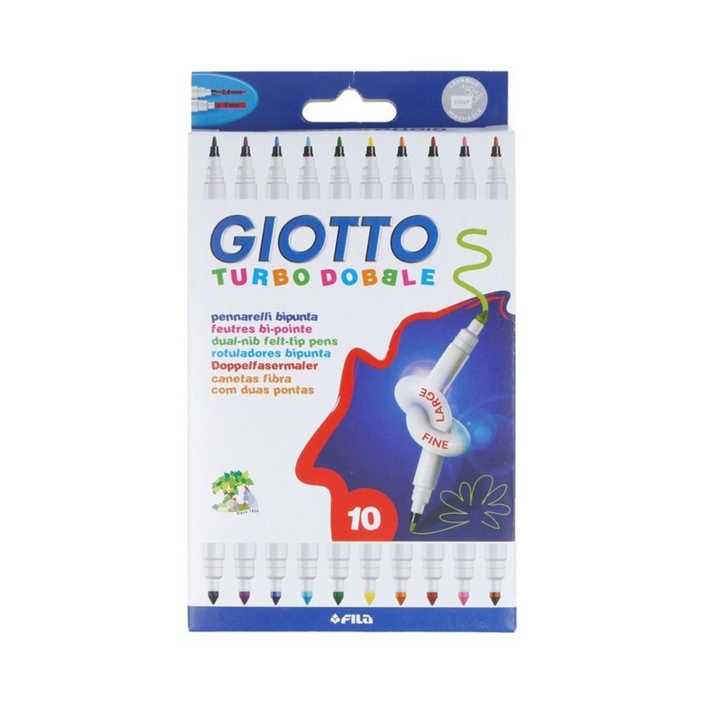 Набор двойных фломастеров 10 цв, Giotto F424600