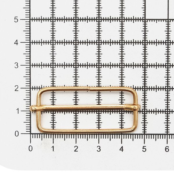 Рамка регулировочная 40 мм ушко (19х45 мм), золото цв.02, 100 шт