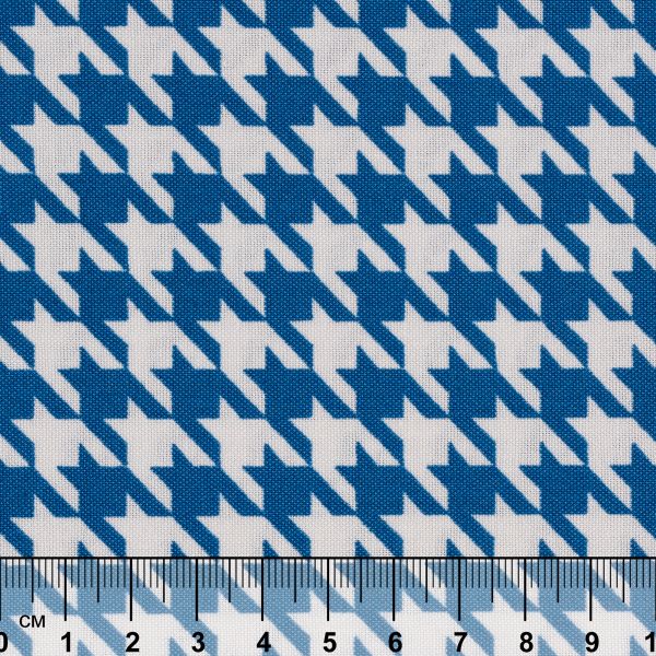 Ткань для пэчворка Peppy Бабушкин сундучок, отрез 50х55 см, 140 г/м², БС-31 Гусиная лапка я.синий, Peppy