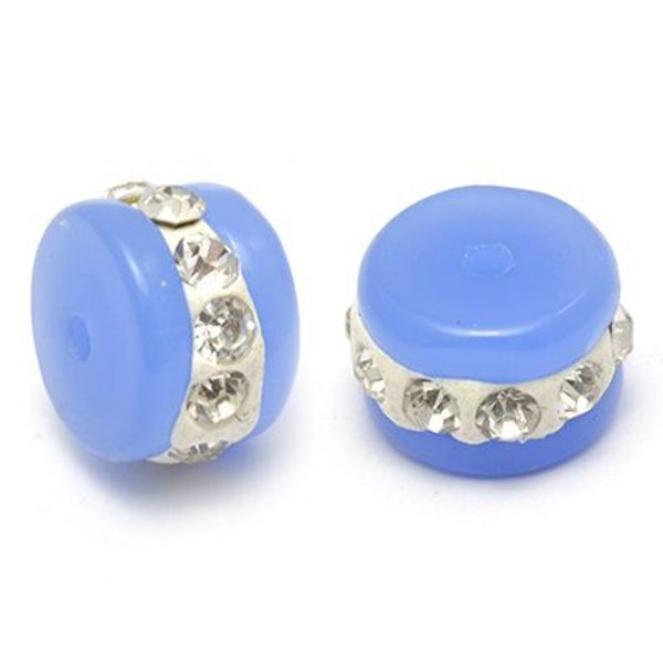 Бусины пластик ⌀11 мм, in ⌀1 мм, цв. 2, 2 шт, Tesoro