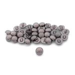 Пуговицы на ножке Полусфера 18L (11мм), металл (Pewter (олово (черный никель))), MEs-2014, 36 шт