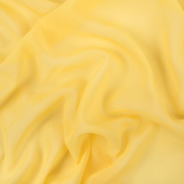 Ткань блузочная Poly Chiffon 84 г/м², 150х147 см, 11 желтый, Gamma PC-02