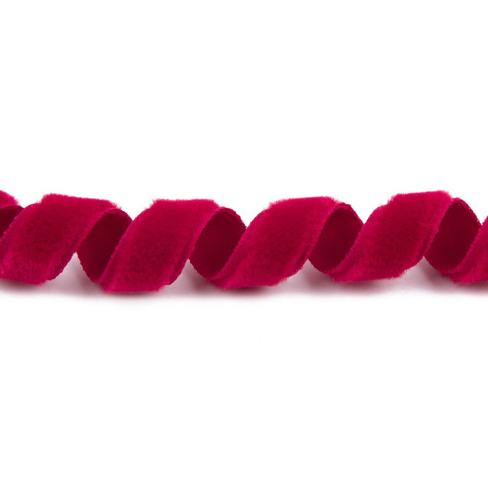 Лента бархатная (тесьма) 9-11.0 мм / 10±0.5 метров, малиновый, Blitz С3574Г17