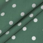 Штапель в горошек 90 г/м², 145 см / 2 метра, TBY.Vidt.05 цв.зеленый