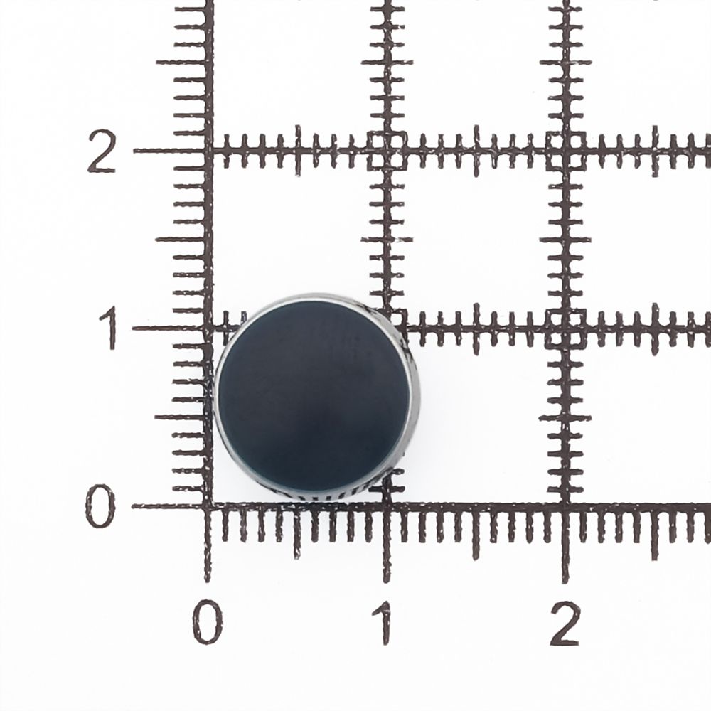 Пуговицы на ножке 18L (11мм), металл (Navy/S (синий/серебро)), MEs-2013, 36 шт
