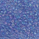 Бисер Astra&Craft 11/0 (2.1 мм), 200 г (10х20 г), цв. 166 св. синий/прозрачный, радужный