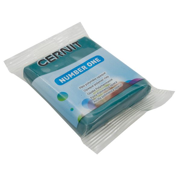 Полимерная глина Cernit №1 запекаемая, классическая 56-62 гр, 662 т.зеленый