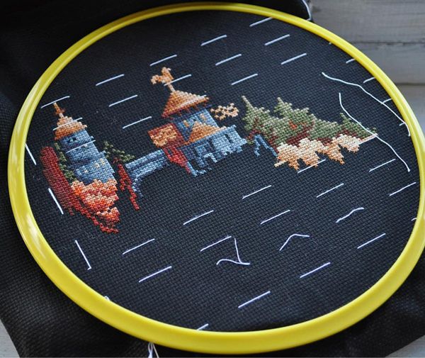 Набор для вышивания нитками Сделай своими руками, Оленьи угодья, 74х30 см