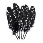 Перо декоративное обработанное Лапки, 17-20см, 6 шт, XQ-660310