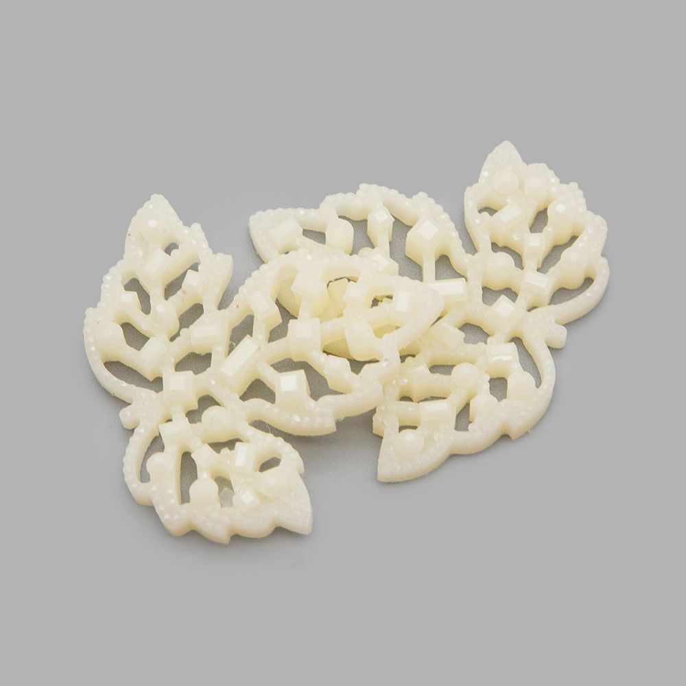 Украшение 40х35 (белый), CON2514, 2 шт