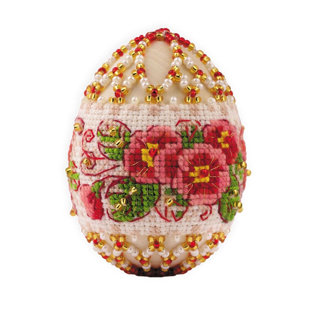 Набор для бисероплетения Риолис В226, Пасхальное яйцо Примула 6,5х5см