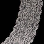 Кружево эластичное (стрейч) 100 мм / 13.71 метров, C571 молочный