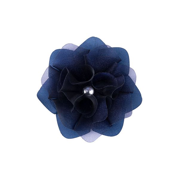 Цветочек пришивной Лотос, 1 шт, №013 темно-синий, Blitz 3053