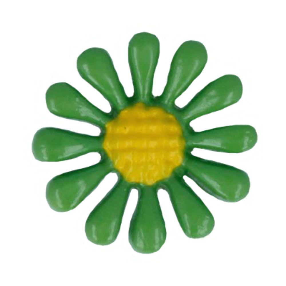 Пуговицы детские 12 мм, 36 шт, №D151 ярко-зеленый, Gamma AY 7100