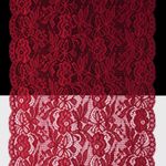 Кружево бельевое эластичное 300 мм / 13.72 м, цв. C520 т.красный