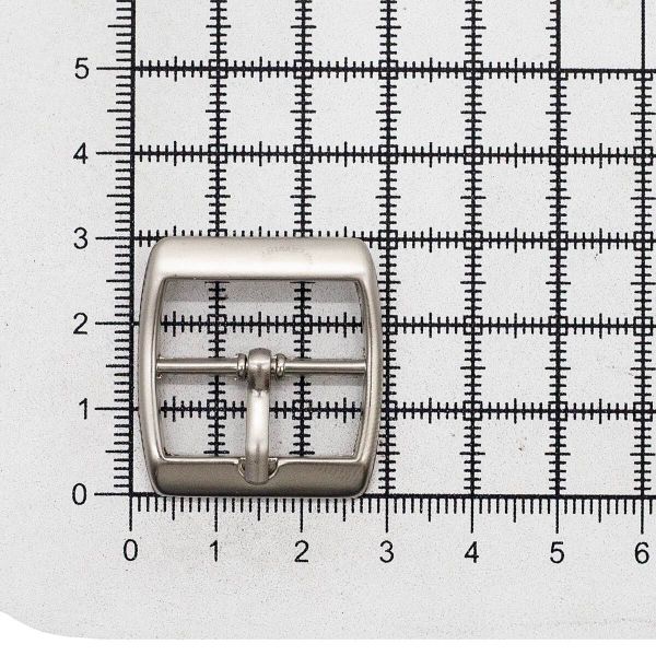 Пряжка ременная металл 24 мм. сер, 10 шт, BIG