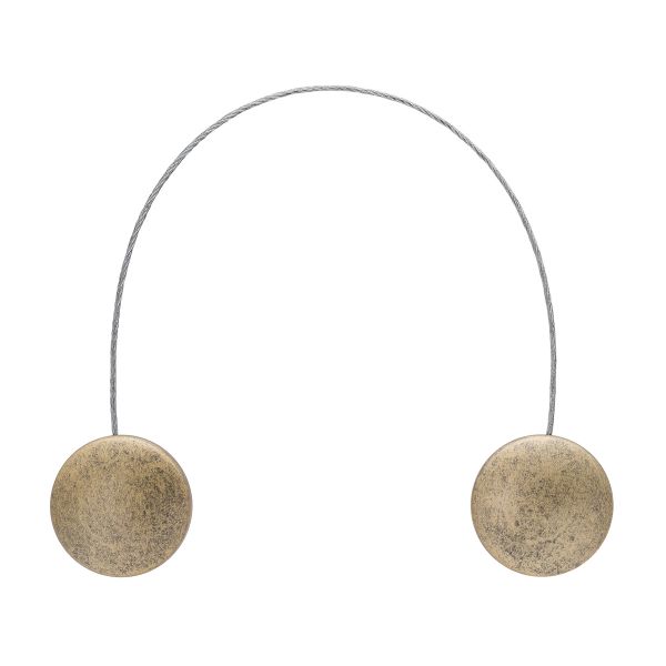 Магнитные клипсы с тросом (30 см) d 45 (96 золото/антик)