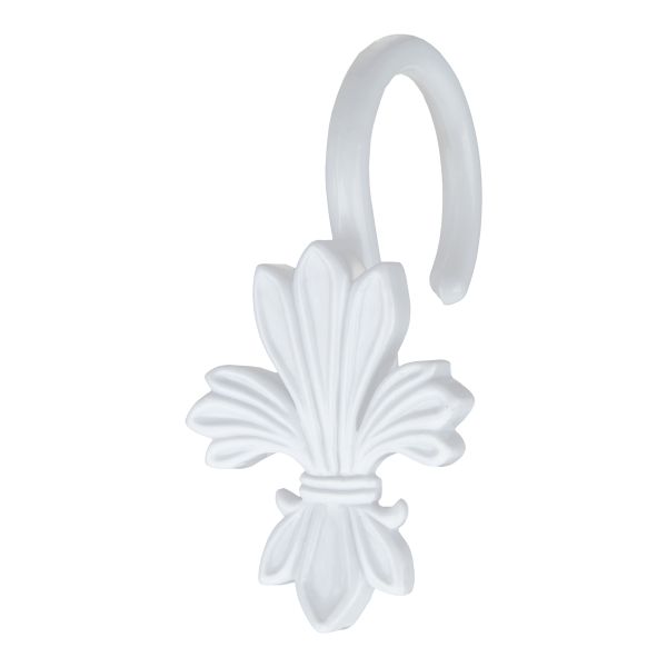 Крючки шторные для карниза навесные ⌀6 мм, 10 шт, 03 белый, Sofi H10