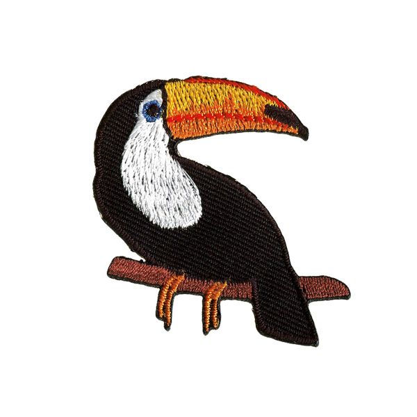 Термоаппликация Тукан цв. черный/цв. белый/желт.1шт, Prym