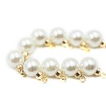 Бусины пластик с петелькой ⌀6 мм, 15 шт в упак, Astra&Craft, Золото