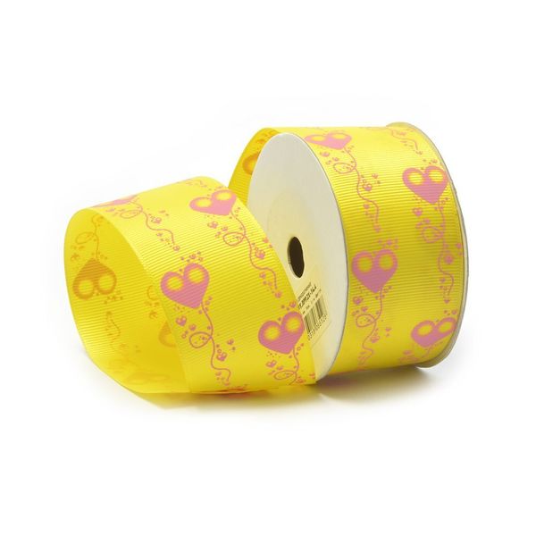 Лента репсовая (в рубчик) с рисунком, ЛРР.ZX-14.4, 4 см, 15, уп. 9,14 м