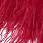 Перья на ленте Страус 8 см, FBY-08-055, цв. красный, 2м