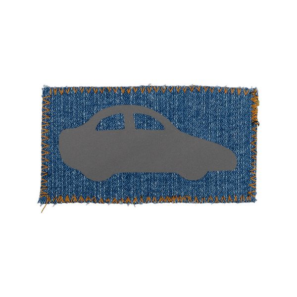 Термоаппликация светоотражающая №2, 6 шт, Машинка 2 8.5х4.5 см, Blitz