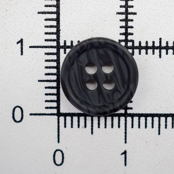 Пуговицы 4 прокола 18L (11мм), (Blk-02 черный), CN2732, 144 шт