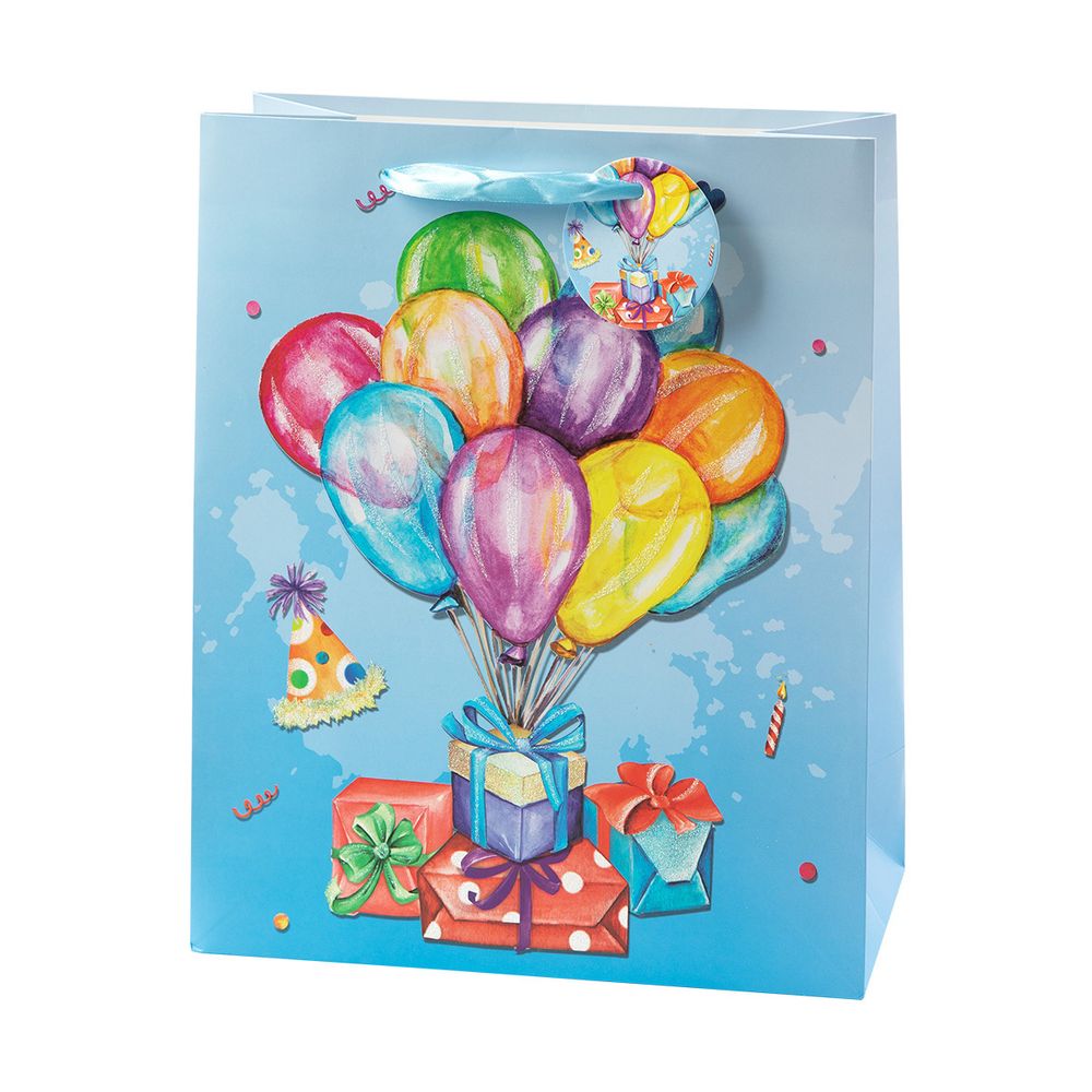 Подарочный пакет 210 г/м², 26х32х12 см, 12 шт, 01, Stilerra BASM