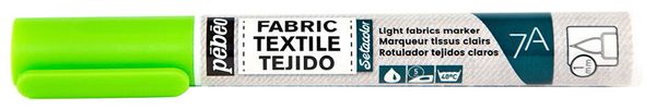 Маркер для светлых тканей 7A Light fabric 1 мм, перо круглое, 6 шт, 803476 Флуоресцентный зеленый, Pebeo